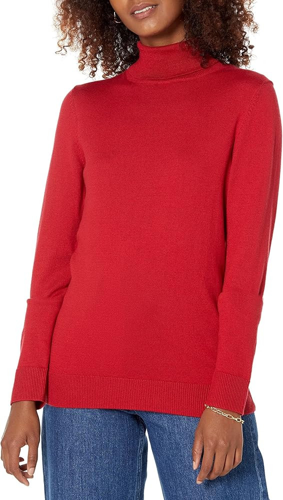 Amazon Essentials Women's Classic-Fit Lightweight Long-Sleeve Turtleneck Sweater (Available in Pl... | Amazon (US)