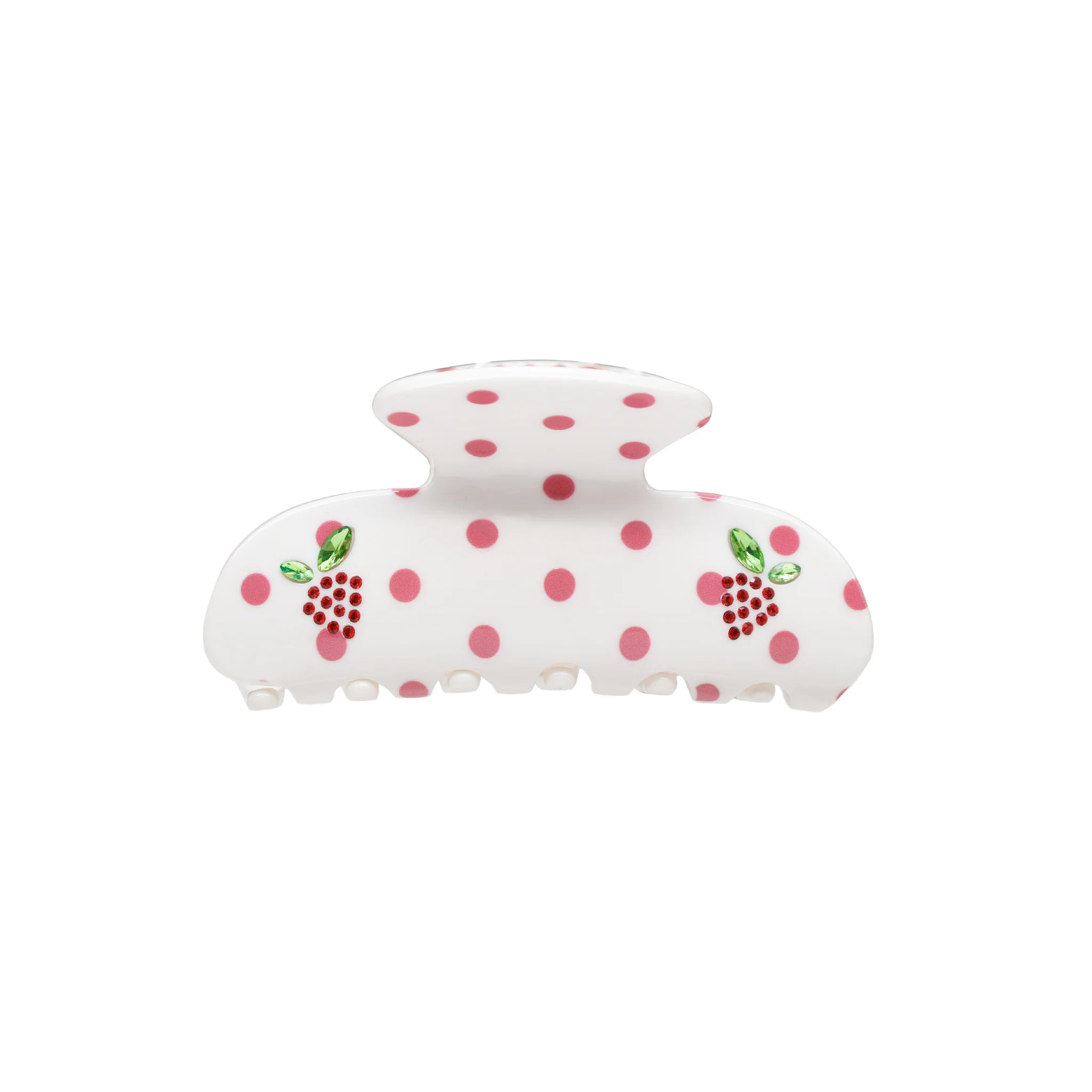 Sweetheart Clip in Coconut Berry Dot | Emi Jay