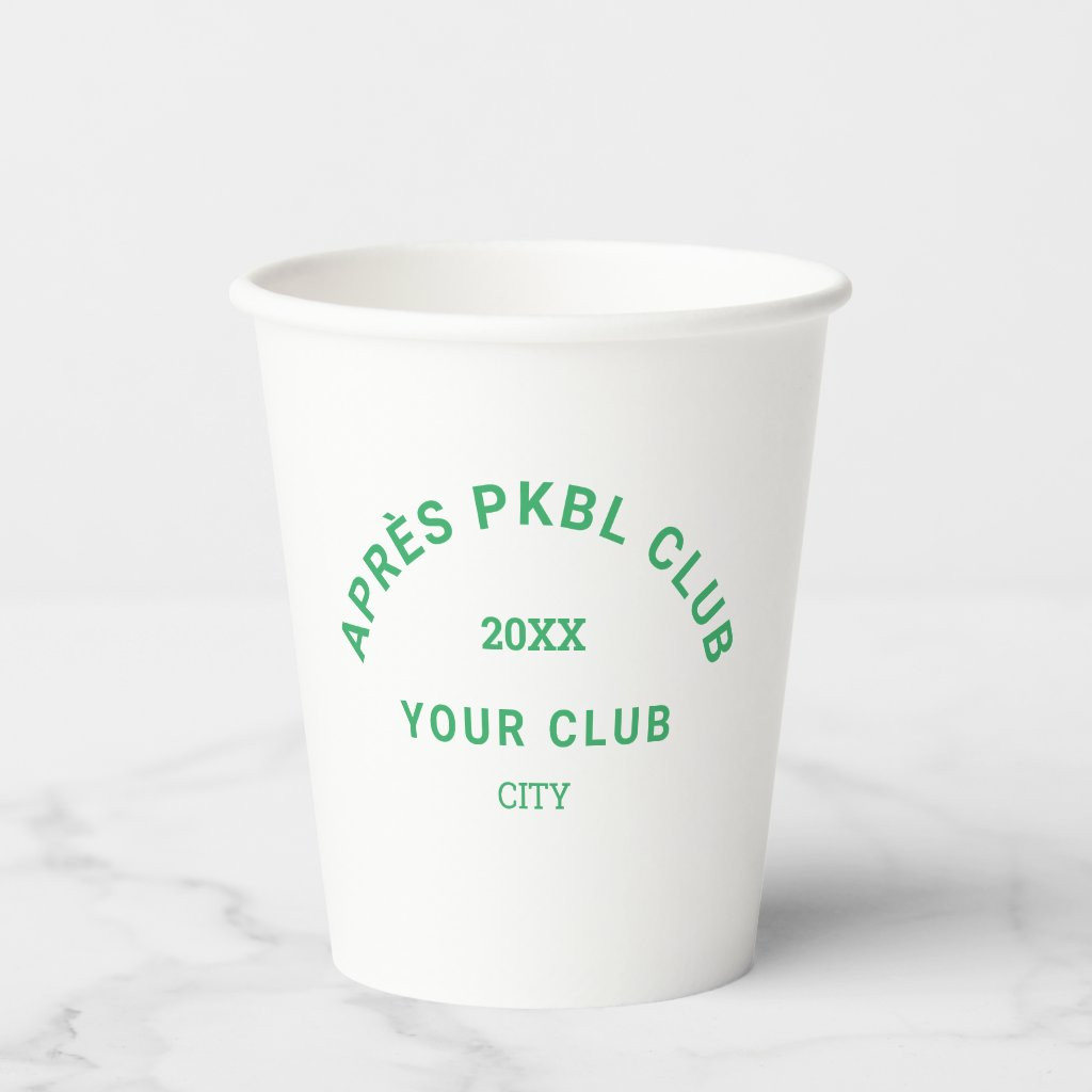 Green AprÃ¨s PKBL Club Crest Pickleball | Zazzle