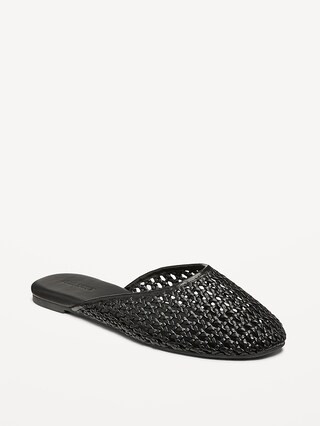 Faux-Leather Woven Mule for Women | Old Navy | Old Navy (US)