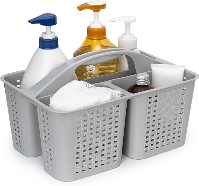 Tiawudi Portable Shower Caddy, Caddy Organizer with Handle, Plastic Shower Basket Hold Soap, Sham... | Amazon (US)