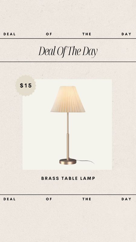 Deal of the Day - Brass Table Lamp!

Lamp, small lamp, affordable home decor, affordable home finds, Home Depot finds, pleated lampshade, brass decor, brass lamp, affordable lamp, budget friendly lamp 

#LTKsalealert #LTKfindsunder50 #LTKhome