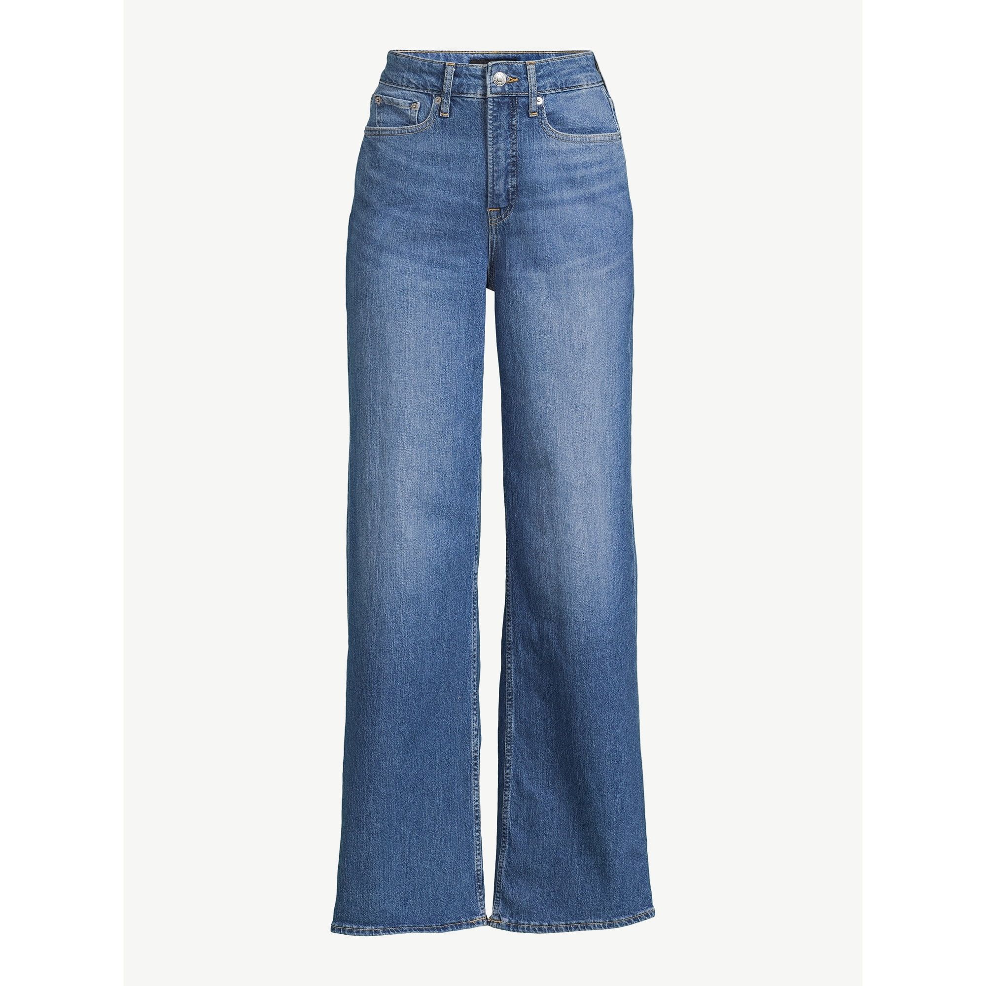 Free Assembly Women's Super High Wide Leg Jean | Walmart (US)