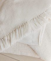 Alpaca Basketweave Throw - Ivory | Jenni Kayne | Jenni Kayne