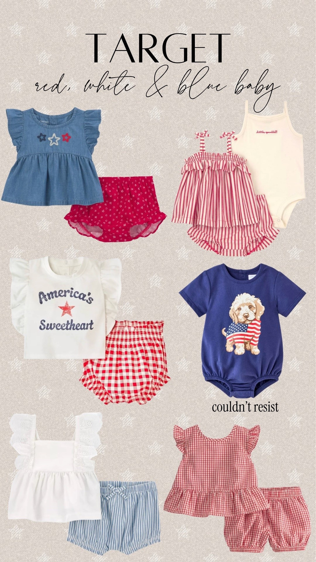 Red white & blue BABY from @Target 