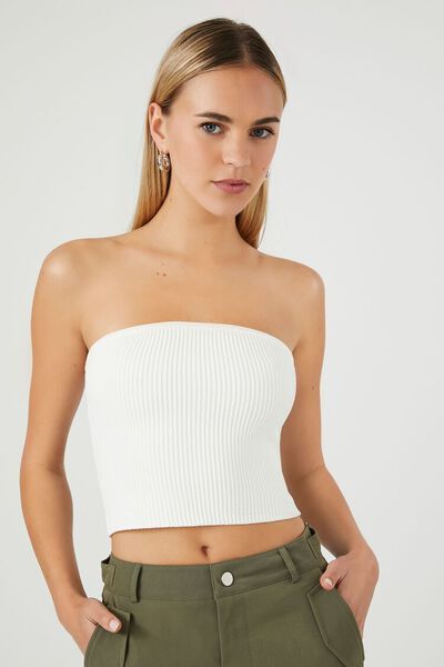 Sweater-Knit Cropped Tube Top | Forever 21 (US)