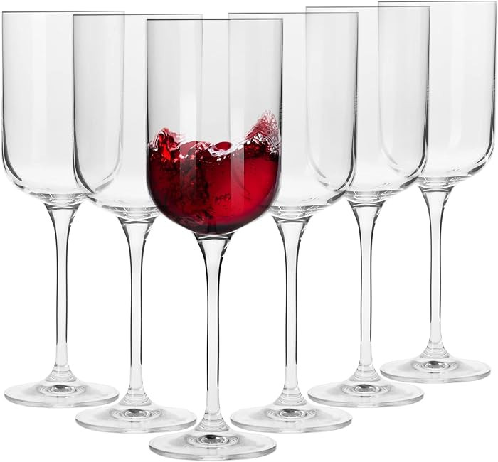 KROSNO Red Wine Glasses Set of 6, 11.8 oz, Glamour Collection | Amazon (US)