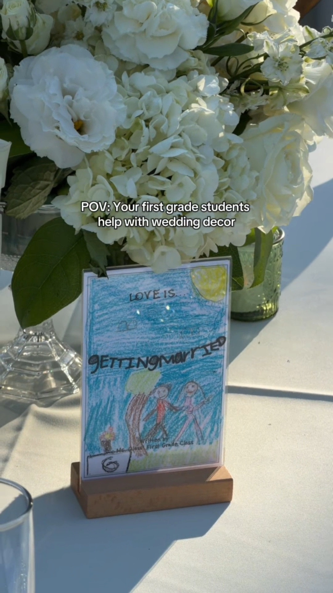 POV: your first grade students help with wedding decor 🫶 these turned out so cute next to our wedding table numbers

#LTKdayinmylife #LTKWedding