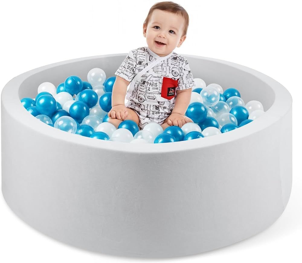 Amazon.com: CALEPTONG Foam Ball Pit for Children Toddlers, 35.4"x 11.8" Child Playpen Ball Pool, ... | Amazon (US)