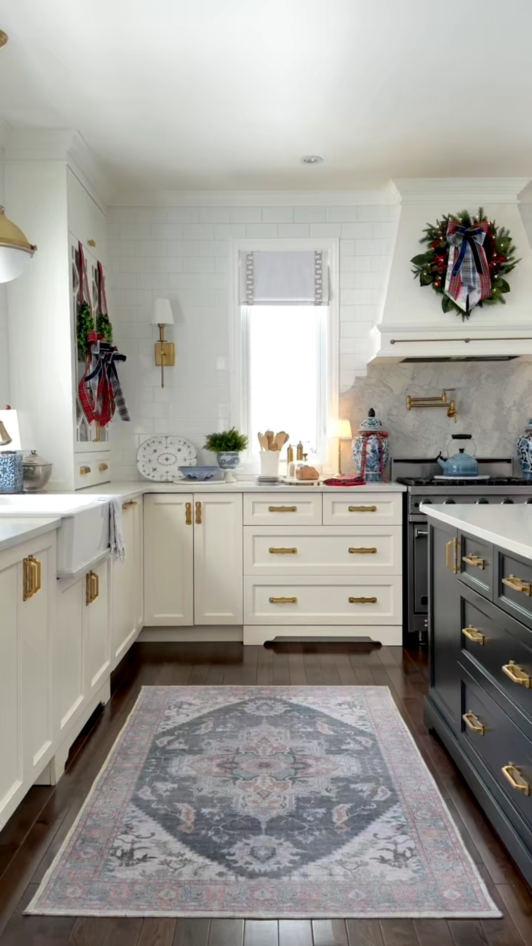 Blue + white + plaid = Classic Christmas vibes! I love how these gorgeous chinoiserie ginger jars beautifully coordinate with my nostalgic plaid linens for the perfect holiday mix in our Christmas kitchen - I love adding layers of pattern and color to bring a warm and welcoming feeling to our holiday home! Here’s a quick styling tip: use cloth napkins as decorative kitchen towels for a pop of classic chic holiday pattern! 

#LTKHome #LTKSeasonal #LTKHoliday