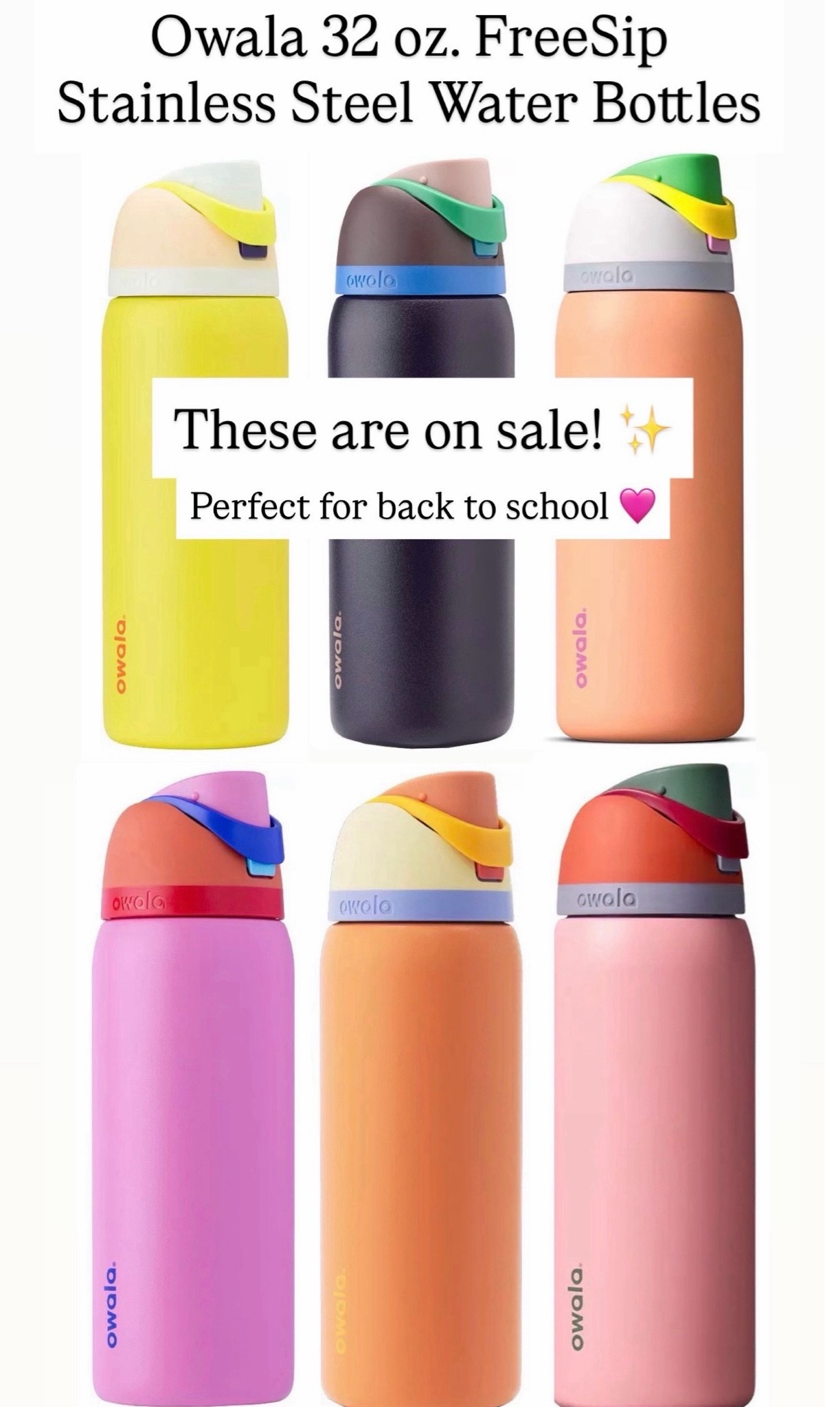 These Owala water bottles are still on sale!! scoop up for back to school time!!

#LTKKids