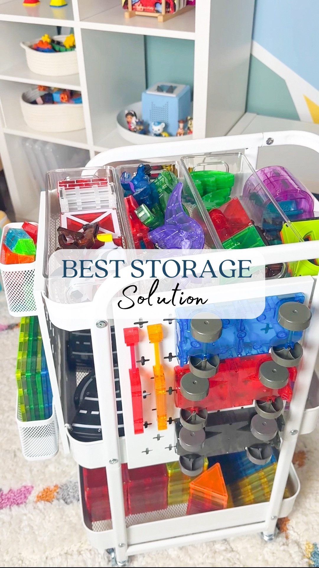 Simple Storage Ideas for a Tidy Playroom. Use a rolling utility cart to organize toys and inspire stress-free cleanups — great for gifting or prepping your home for guests! 

#LTKHome #LTKKids #LTKmomlife