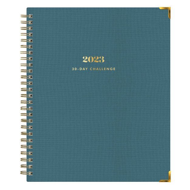 2023 Planner Weekly/Monthly 7"x9" 30 Day Challenge Blue - The Everygirl | Target