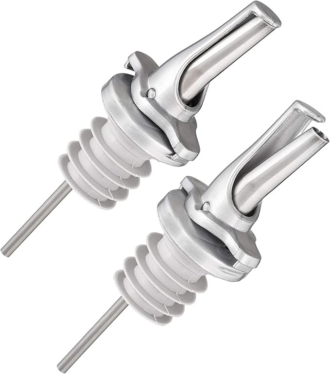 Liquor Bottle Pourers - Patented Design Pour Spouts - Open and Close for Mid Pour Shut Off - Fits... | Amazon (US)
