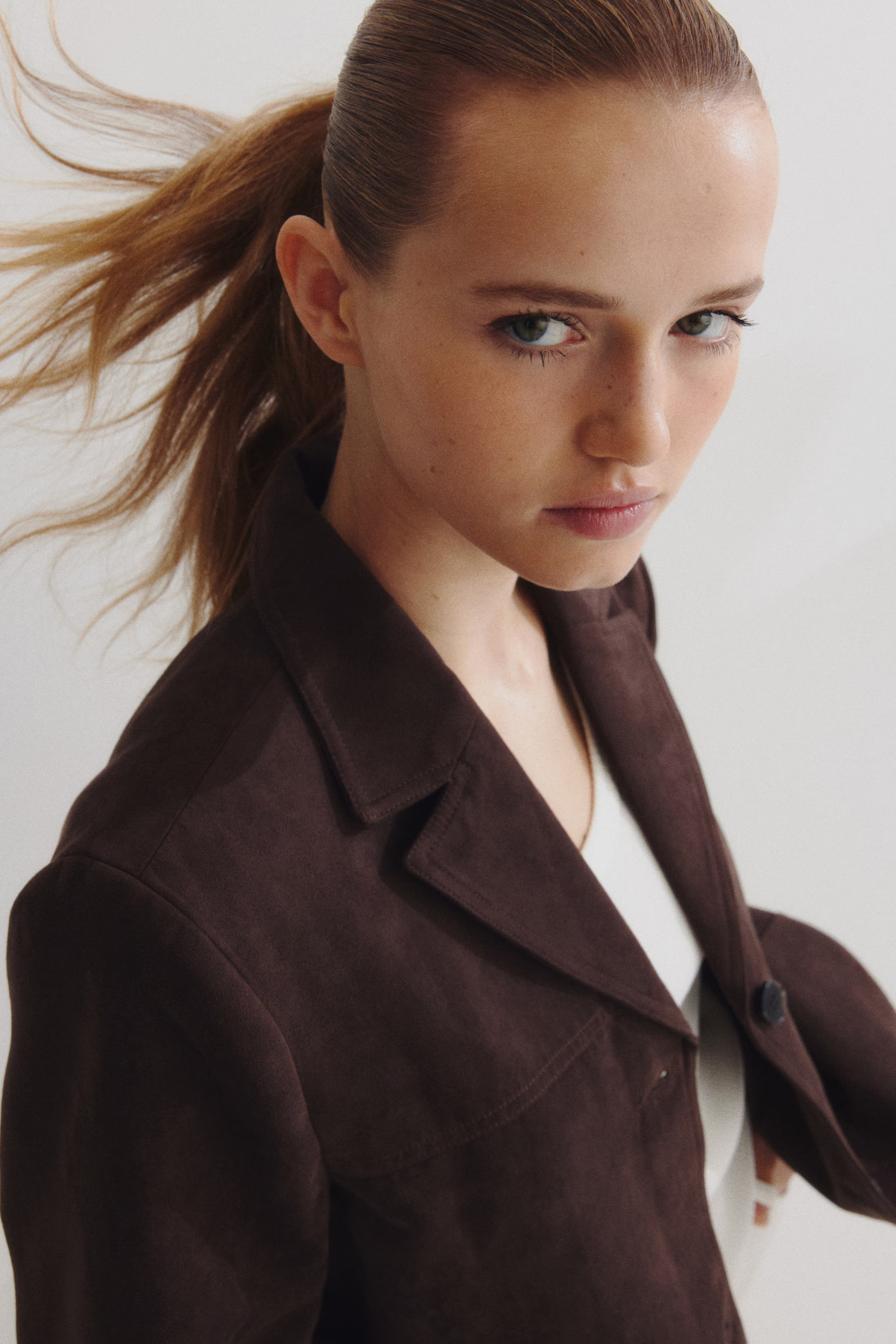 Gepeachte Jacke - Braun - Ladies | H&M AT | H&M (DE, AT, CH, NL, FI)