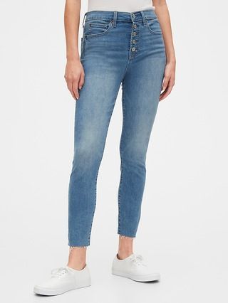 High Rise True Skinny Ankle Jeans with Secret Smoothing Pockets | Gap (US)