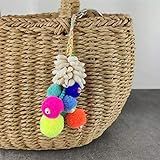 Handmade Charm Pom Pom Keychain Tassel Trinket Pompom Key Chain Accessories Bag Charms Women's Car k | Amazon (US)