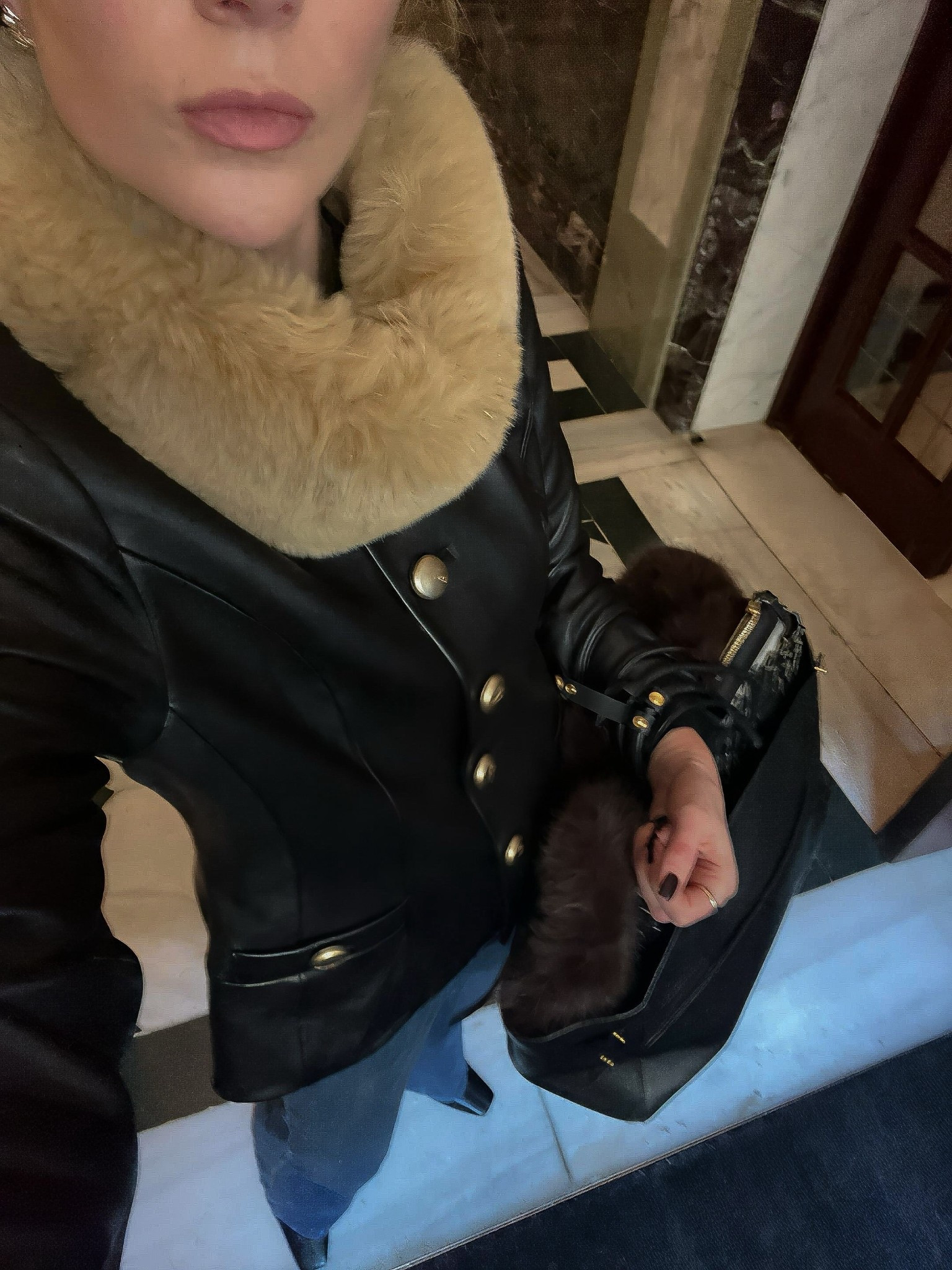 Faux fur snood, faux fur scarf, leather jacket, smart jacket, winter outfit, everyday bag, straight leg jeans, black ankle boots 

#LTKfestive #LTKwinter #LTKjeans