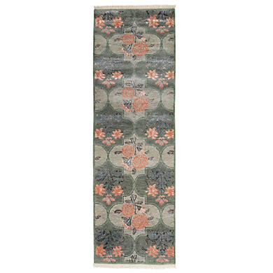 Jolie Hand Knotted Area Rug Medallion Geometric Gabbeh Hand Dyed Wool Carpet | Ballard Designs, Inc.