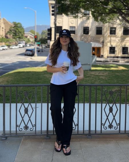 The perfect transitional fall outfit. Obsessed with baseball caps for lazy hair days.

Wearing a small in this tee. 

#LTKSeasonal #LTKunder100 #LTKstyletip