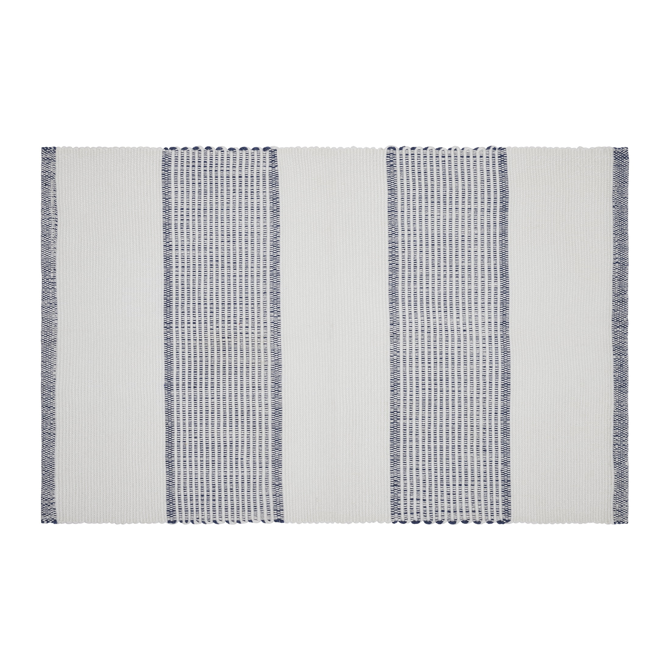 Indoor/Outdoor Striped Accent Rug, Blue and White, 24" x 38", by My Texas House | Walmart (US)