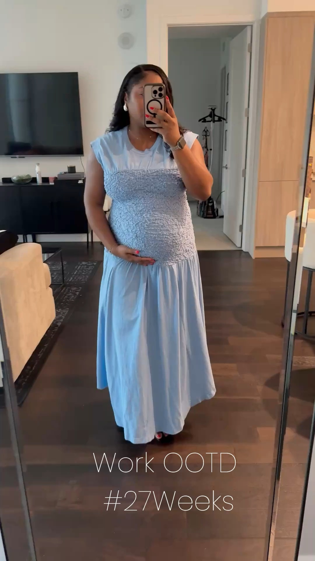 I got so many compliments on this dress throughout the day and it’s so comfy💙

#LTKBump #LTKBaby #LTKWorkwear