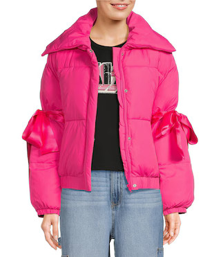 Bow Sleeve Puffer Jacket | Dillard's