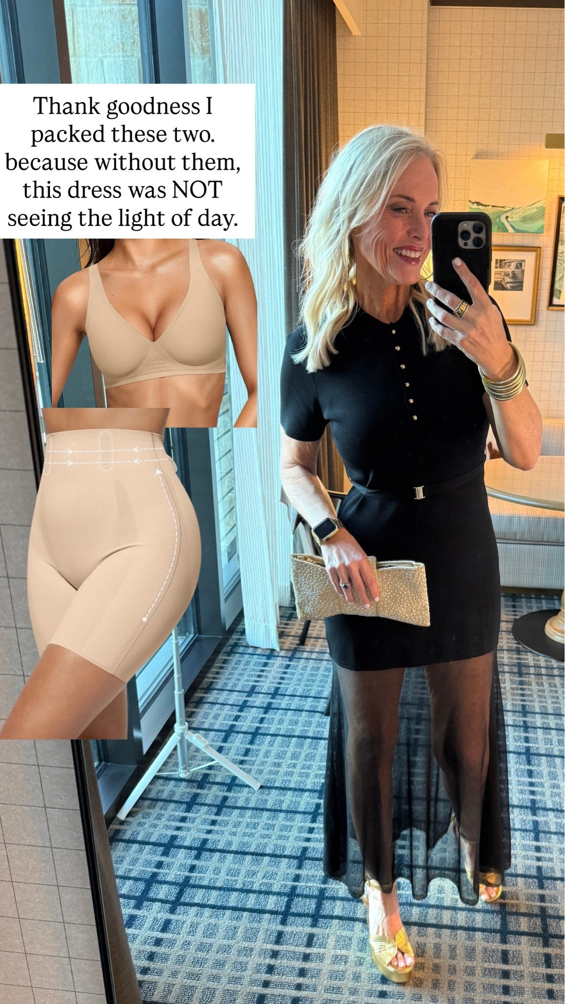 I reach for my true size medium in both of these undergarments. They truly saved me at LTKCon!

#LTKootd #LTKdayinmylife #LTKOver40