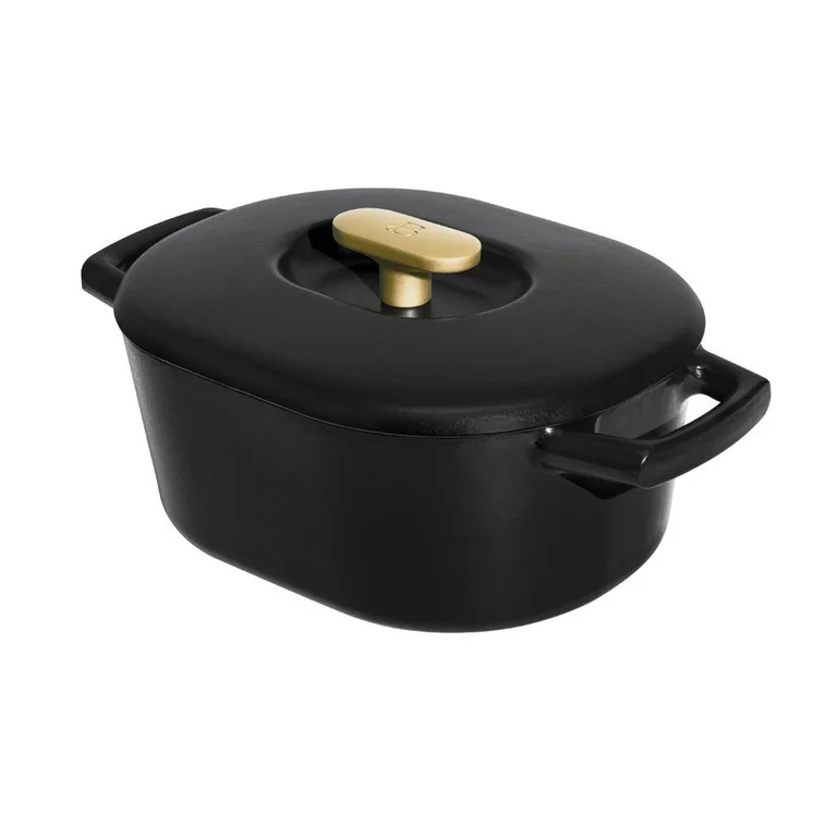 Beautiful 6QT Enamel Dutch Oven, Black Sesame by Drew Barrymore | Walmart (US)