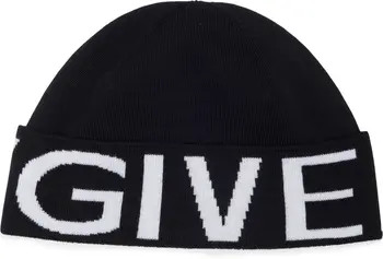 Givenchy Maxi Logo Wool Beanie | Nordstromrack | Nordstrom Rack