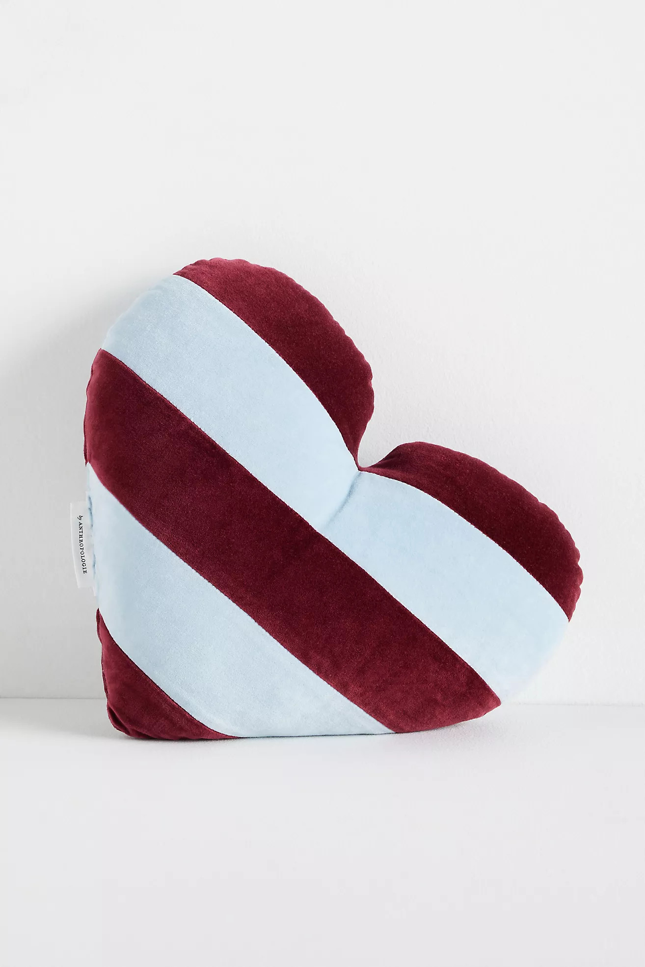 Andie Velvet Heart-Shaped Pillow | Anthropologie (US)