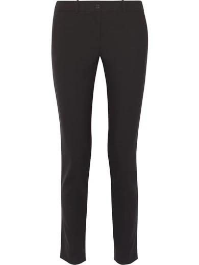 Michael Kors Collection - Samantha Stretch-cotton Slim-leg Pants - Black | NET-A-PORTER (US)