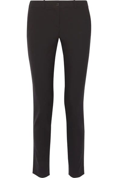 Michael Kors Collection - Samantha Stretch-cotton Slim-leg Pants - Black | NET-A-PORTER (UK & EU)