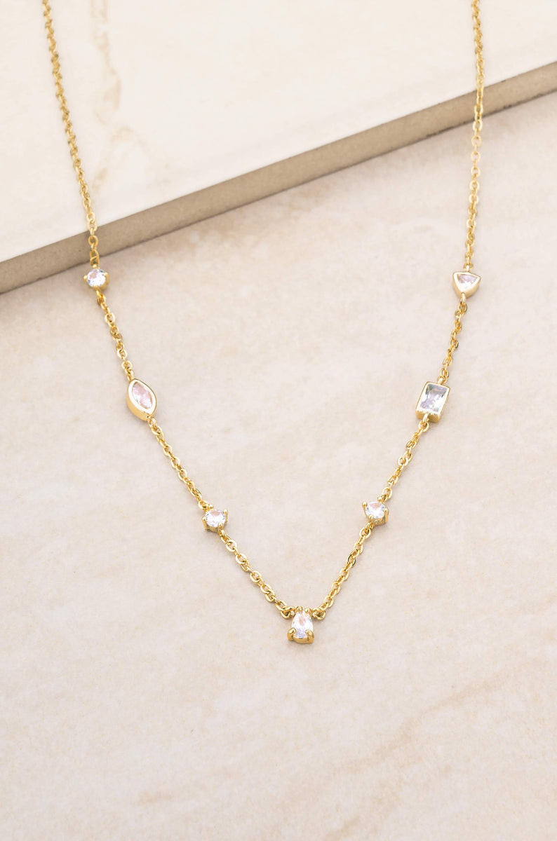 Shapely Crystals Necklace | Ettika