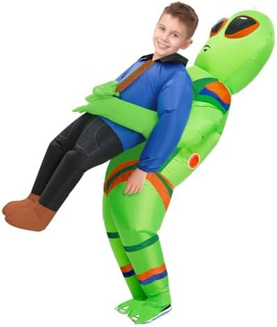 Inflatable Costume Alien For Kids/Teens,Funny Blow up Alien Costumes,Halloween Alien Abduction In... | Amazon (US)