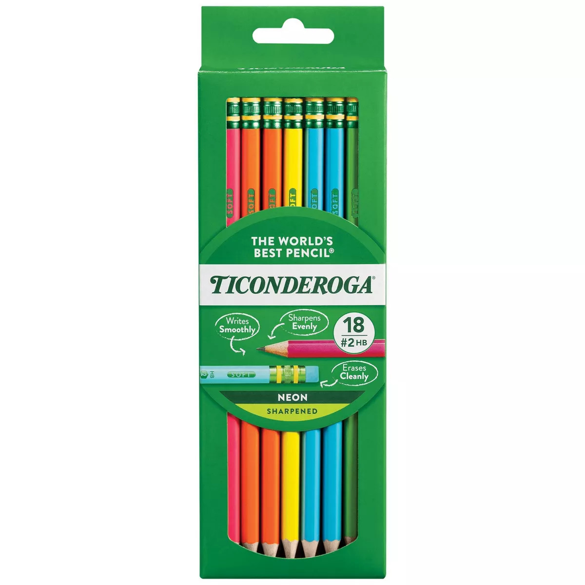 18ct Pencil Neon Ticonderoga | Target