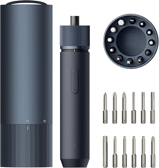 HOTO Electric Screwdriver Rechargeable, 3.6V Cordless Screwdriver Set USB-C, 1/4'' Hex Bits, 3 To... | Amazon (US)