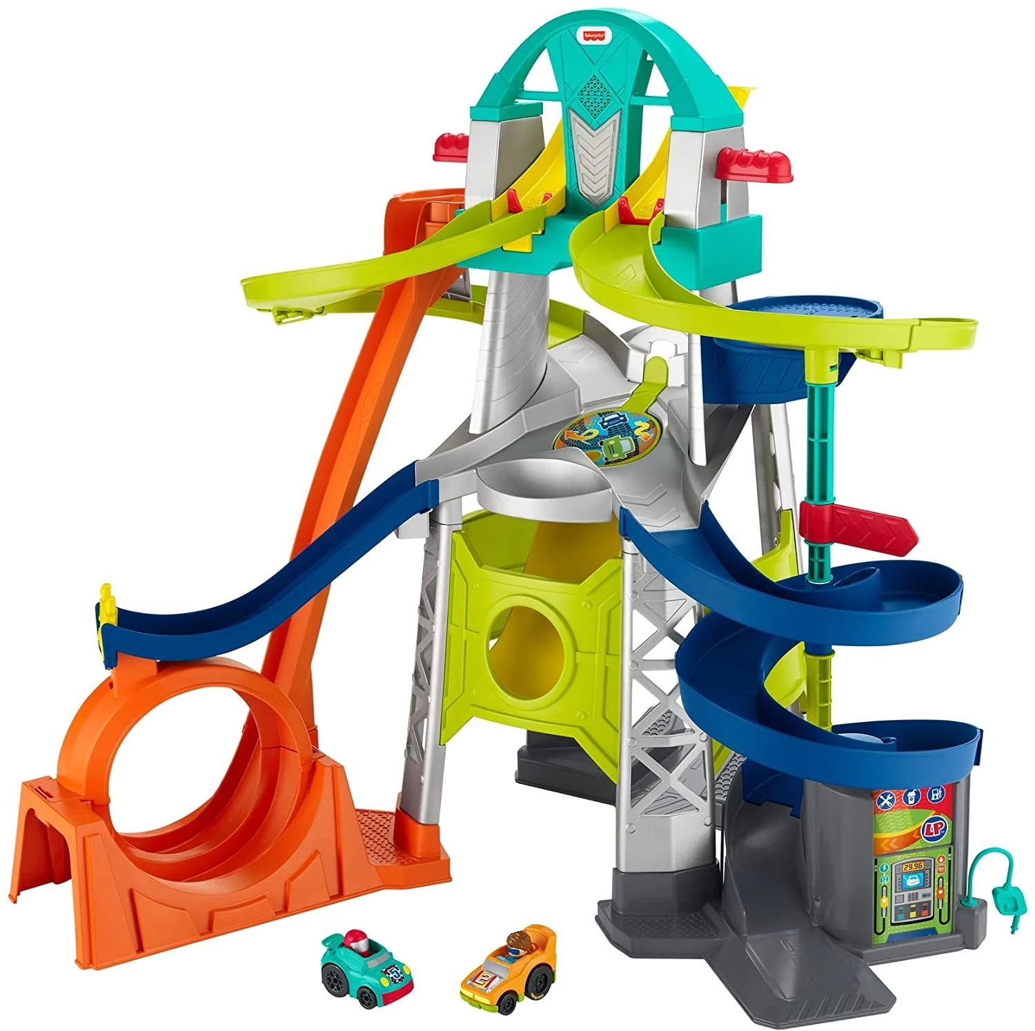 Fisher-Price Little People Toddler Race Track Playset with Lights & Sounds, Launch & Loop Raceway... | Walmart (US)