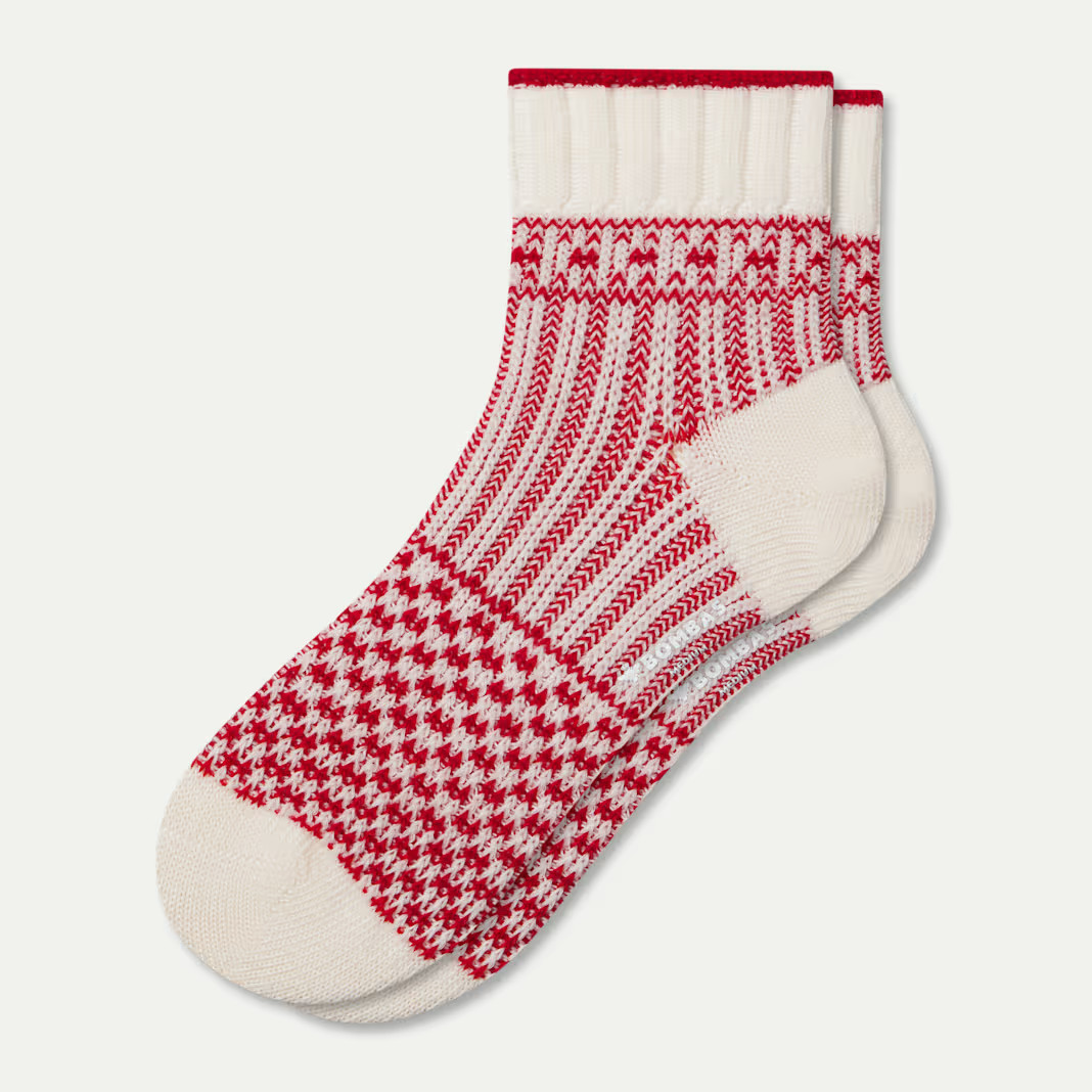 Women's Merino Wool Blend Sweater Quarter Socks | Bombas