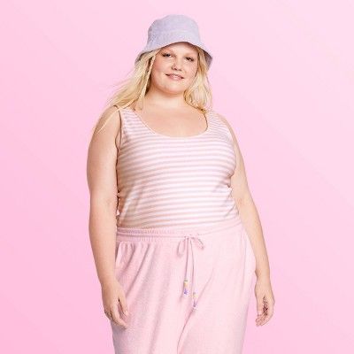 Women's Striped Tank Top - Stoney Clover Lane x Target Light Pink | Target