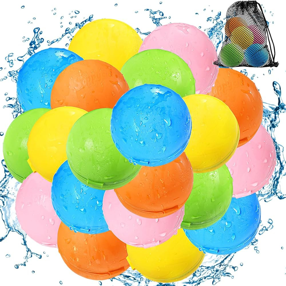 SOPPYCID Reusable Water Bomb balloons, Magnetic Refillable Water balls - Pool Toys for Boys and G... | Amazon (US)
