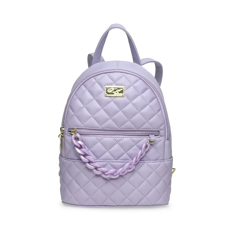 Luv Betsey By Betsey Johnson Women's Quilted Purple Backpack With Chain | Walmart (US)