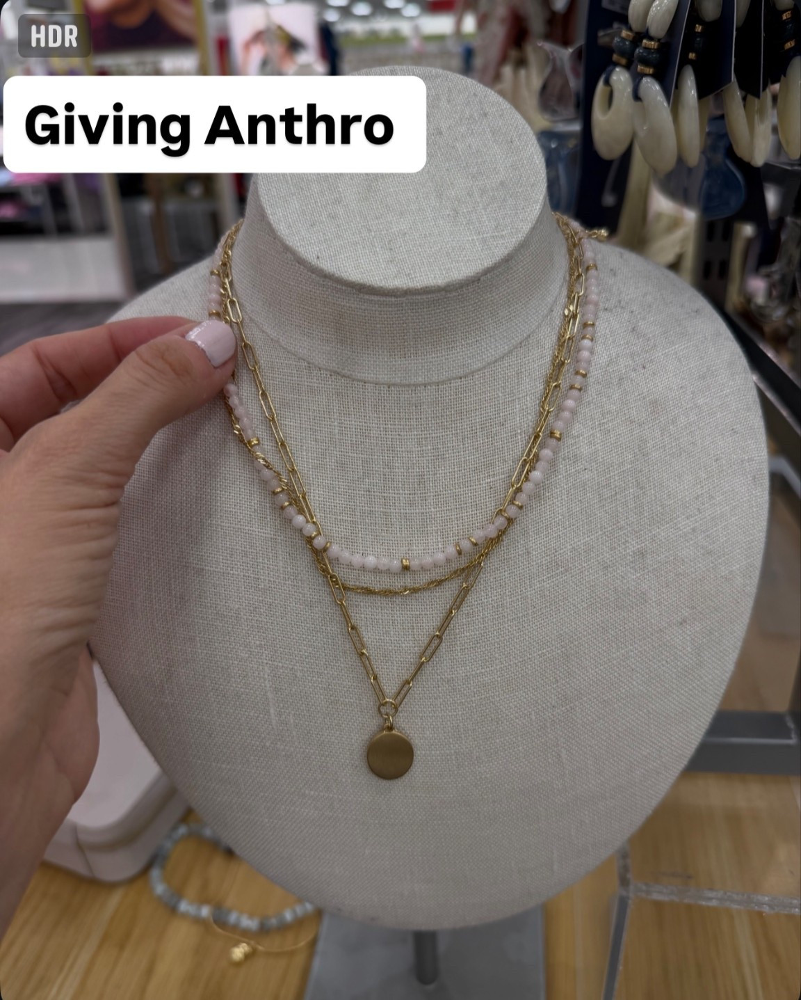 Love this necklace stack from target one and done and reminds me of Anthro #targetfashion #targetfinds #necklace #jewelry 

#LTKmomlife #LTKootd #LTKSaleAlert