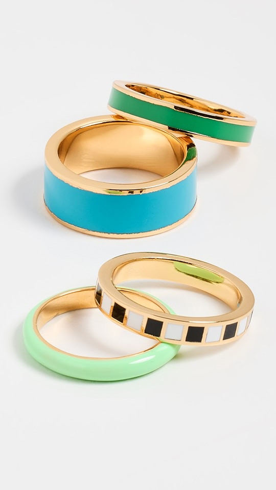 A Dash of Cool Pools Rings Set | Shopbop