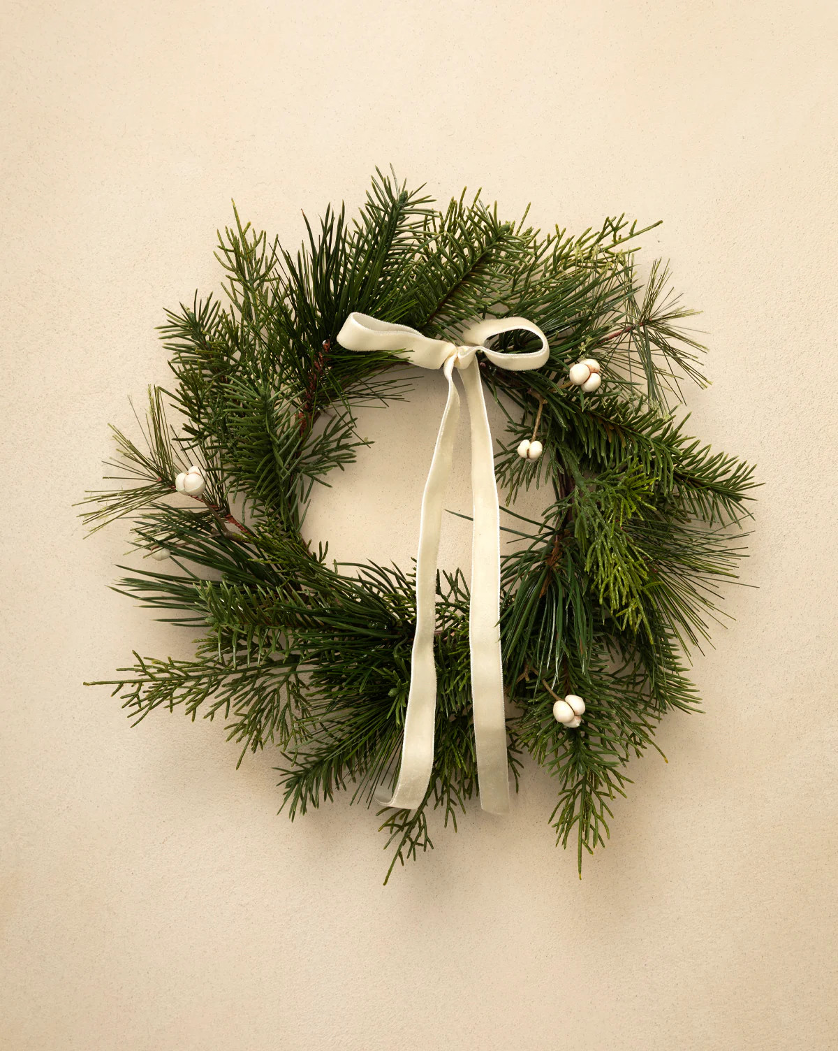8" Pine Needle & Berry Faux Wreath | McGee & Co. (US)