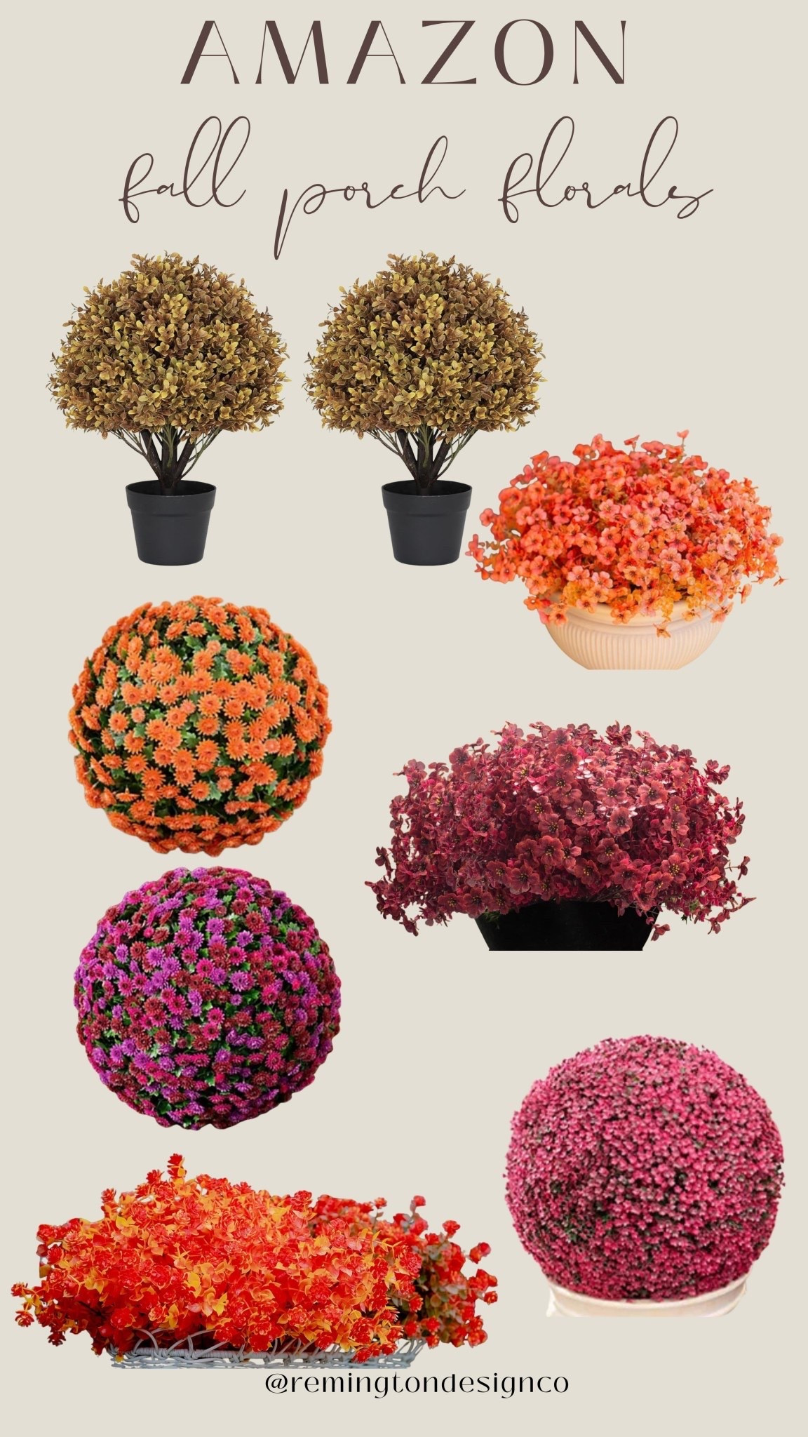 The most beautiful fall porch florals! 🧡

Style tips - Home finds - Fall florals #LTKStyleTip
