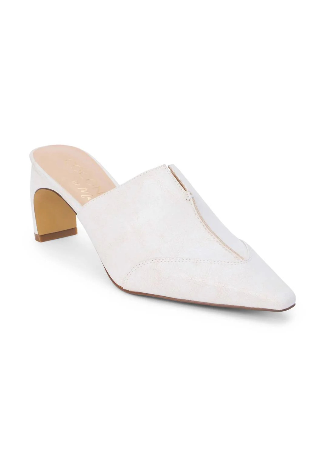 Women's Crawford Pointed Toe Mule In White | Shop Simon