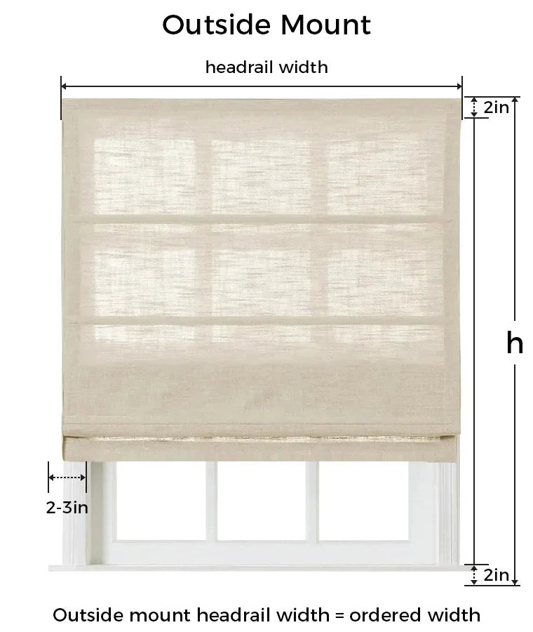 Sara Le Printed Roman Shade Cordless | TWOPAGES