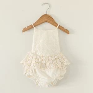 Crochet Lace Baby Romper Boho Lace Baby Romper Cake Smash Outfit First Birthday Outfit Flower Gir... | Etsy (US)