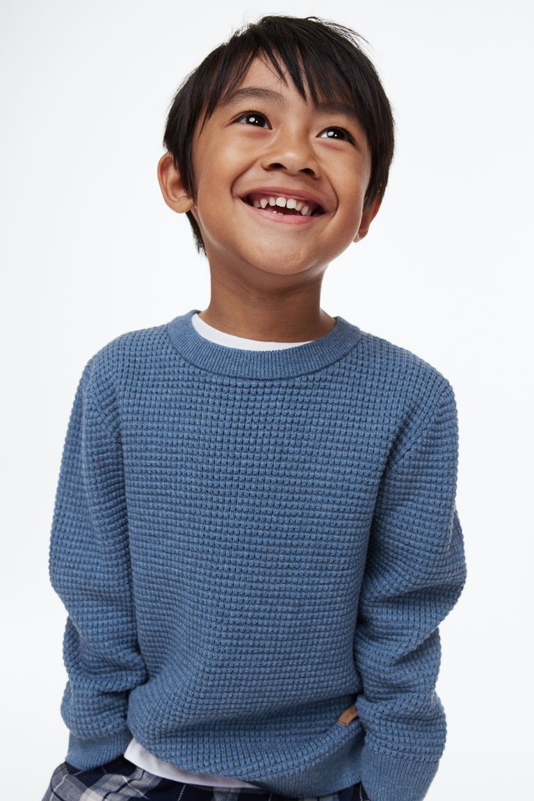 Waffle-knit Cotton Sweater | H&M (US + CA)